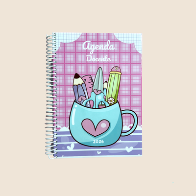 Agenda Docente 2026 - Modelo Dibujos - A5