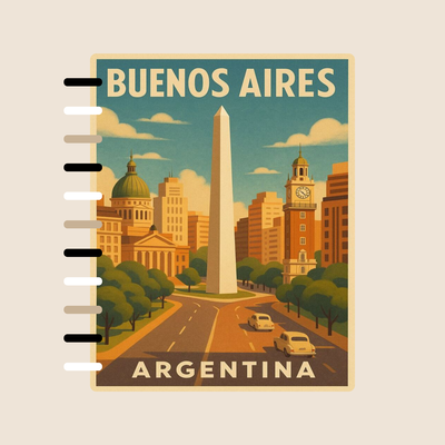 Cuaderno A4 Portada Buenos Aires