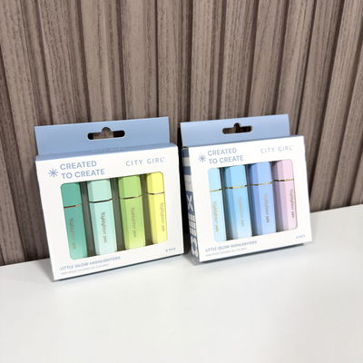 Mini Resaltadores City Girl X4