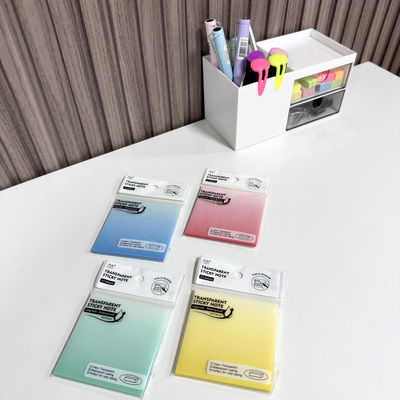 Notas Adhesivas Transparentes Brillante