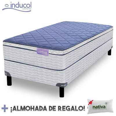 Conjunto Pravia 0,80 (Resortes - Euro Pillow)