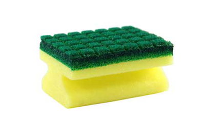 Esponja Verde y Amarilla