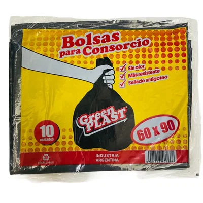 Bolsa Residuo Negra 60x90 cm - 10u