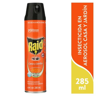 Insecticida Casa y Jardin Raid aerosol