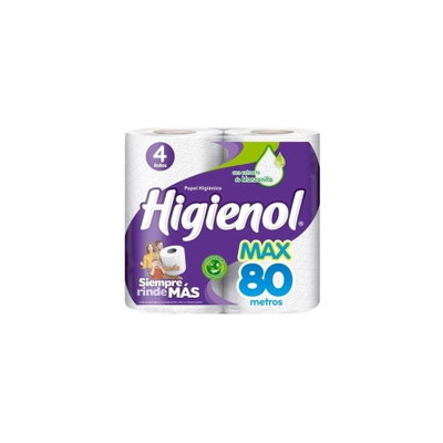 Papel Higienico h/s Higienol 4x80mts