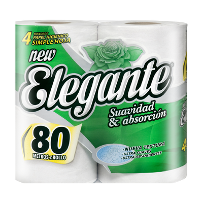 Papel Higienico h/s Elegante 4x80mts