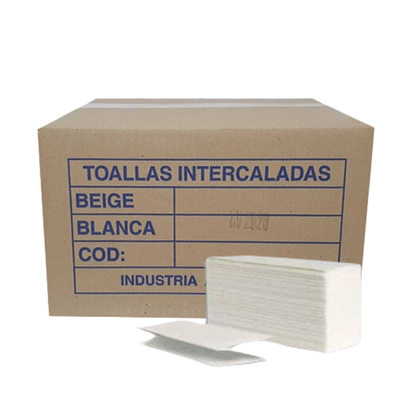Toallas Intercaladas Blancas - Caja