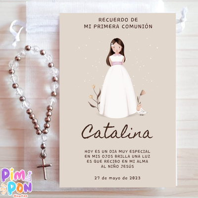 Kit Imprimible - Estampitas Comunión Bautismo Confirmación 26