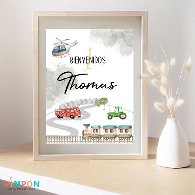 kit imprimible personalizado - VEHICULOS - MEDIOS DE TRANSPORTE