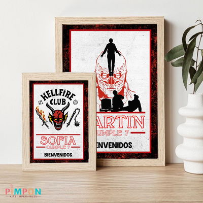 kit imprimible personalizado - STRANGER THINGS