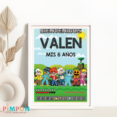 kit imprimible textos editables - YOUTUBERS