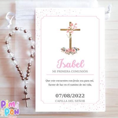 Kit Imprimible - Estampitas Comunión Bautismo Confirmación 30