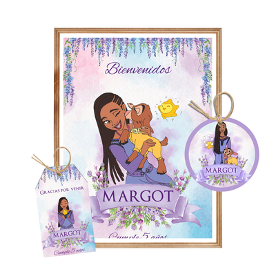 kit imprimible textos editables - WISH EL PODER DE LOS DESEOS