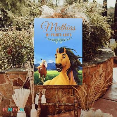 kit imprimible textos editables - SPIRIT EL CORDEL INDOMABLE