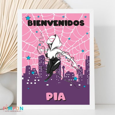 kit imprimible personalizado -  SUPERHEROES - GHOST SPIDER