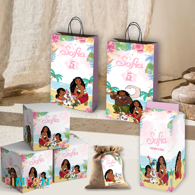 kit imprimible personalizado - PRINCESAS - MOANA 2