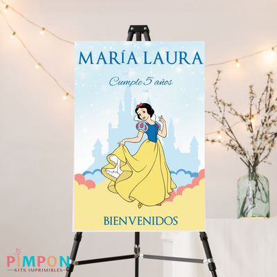 kit imprimible textos editables - PRINCESAS - BLANCANIEVES