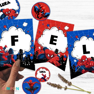 kit imprimible personalizado -  SUPERHEROES - SPIDERMAN
