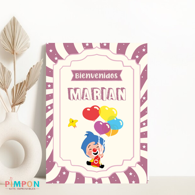 kit imprimible personalizado - PLIM PLIM ROSA