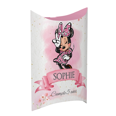 piñata imprimible - minnie mouse rosa 2