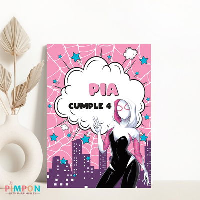 kit imprimible personalizado - SUPERHEROES - GHOST SPIDER