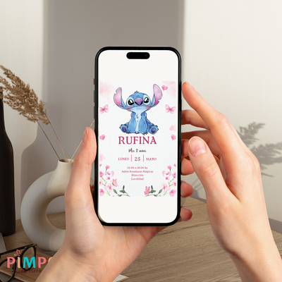 kit imprimible personalizado - STITCH ACUARELA