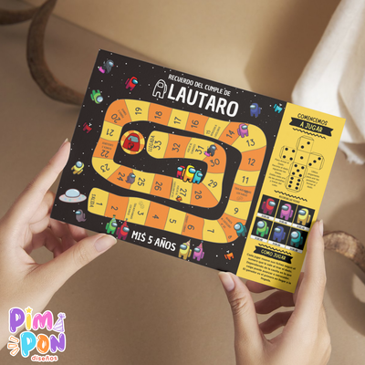 Juego imprimible - souvenir - juego de la oca among us