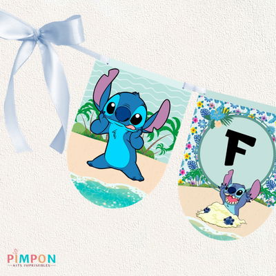 kit imprimible personalizado - STITCH