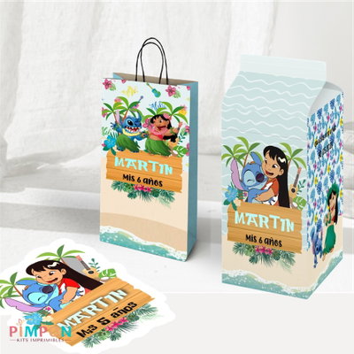 kit imprimible personalizado - LILO Y STITCH