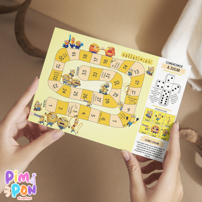 Juego imprimible - souvenir - juego de la oca minions