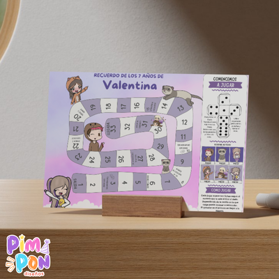 Juego imprimible - souvenir - juego de la oca lyna vallejos