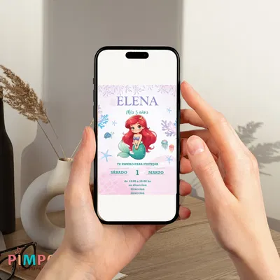 kit imprimible personalizado - PRINCESAS - LA SIRENITA BEBE MOD. 2