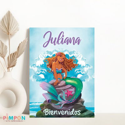 kit imprimible personalizado - PRINCESAS - LA SIRENITA MOVIE