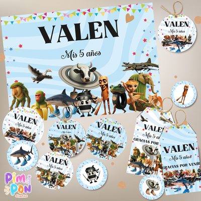 kit imprimible personalizado - ITALIAN BRAINROT