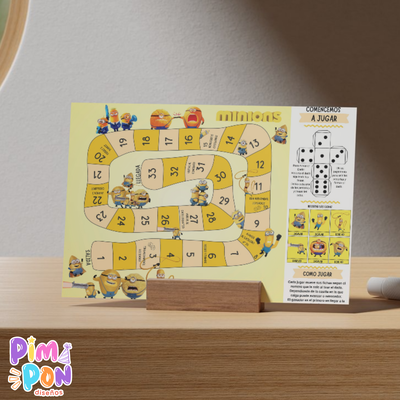 Juego imprimible - souvenir - juego de la oca minions