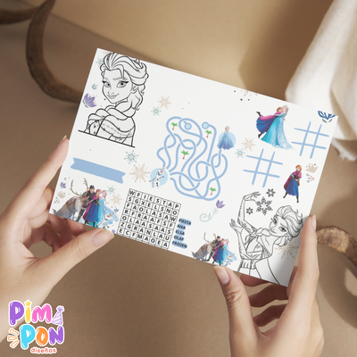 Juego imprimible - souvenir -mantel de actividades frozen mod2 