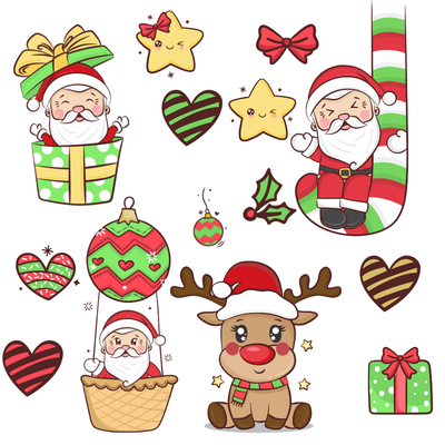 Cliparts + papeles digitales - navidad 03