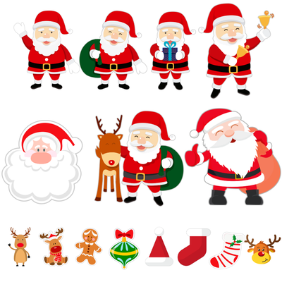 Cliparts + papeles digitales - navidad 08