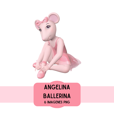 Cliparts + papeles digitales - angelina ballerina