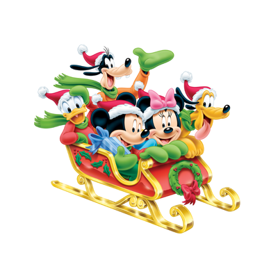 Cliparts + papeles digitales -mickey en navidad