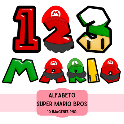 Cliparts - abecedario super mario bros