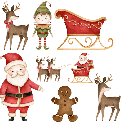 Cliparts + papeles digitales - navidad 10