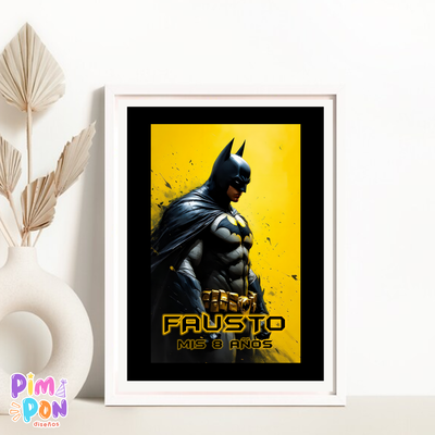 kit imprimible textos editables - SUPERHEROES - BATMAN MOD. 3