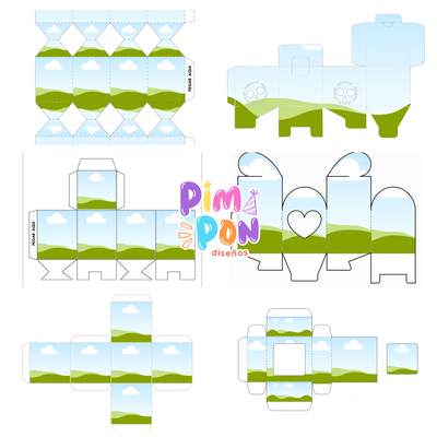 Moldes Editables En Canva Cajas Golosineras +130 Modelos