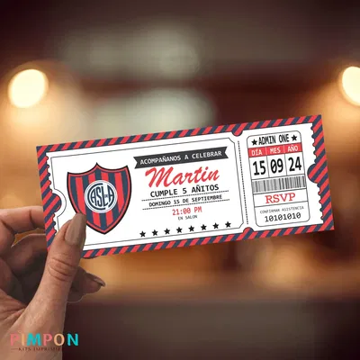 invitacion digital futbol - san lorenzo