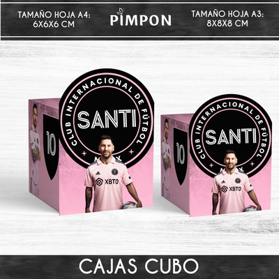CAJAS PERSONALIZADAS MESSI INTER MIAMI - CAJA CAMISETA
