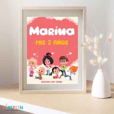 kit imprimible personalizado - CLEO Y CUQUIN rosa