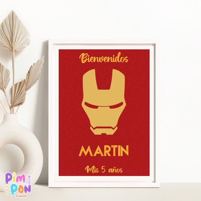 kit imprimible personalizado - SUPERHEROES - IRONMAN