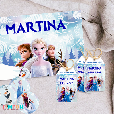 kit imprimible personalizado - PRINCESAS - FROZEN  2