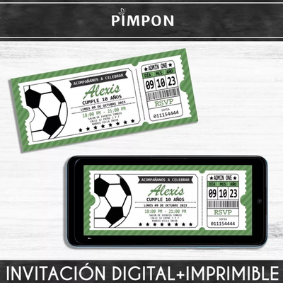 invitacion digital futbol